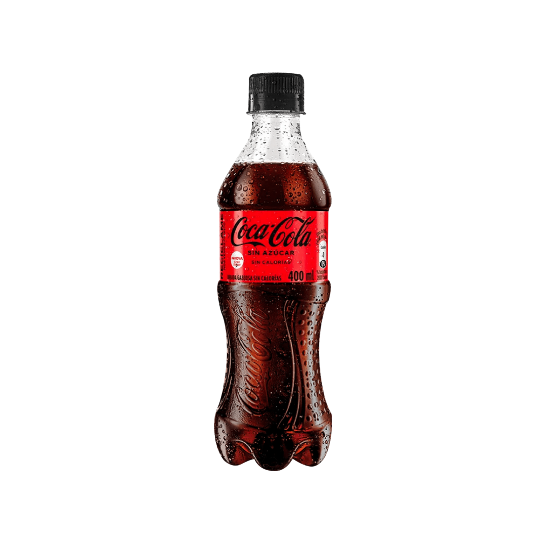 Gaseosa Coca Cola sin azúcar 400ml - La Principal de Licores - Medellín