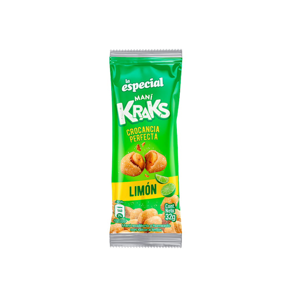 Maní Kraks Limón - La Especial 32gr - La Principal de Licores - Medellín