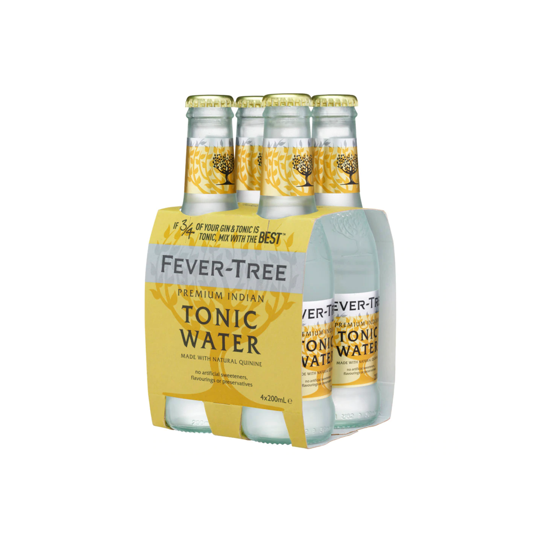 Tónica Fever Tree Premium Indian 200ml Fourpack - La Principal de Licores - Medellín