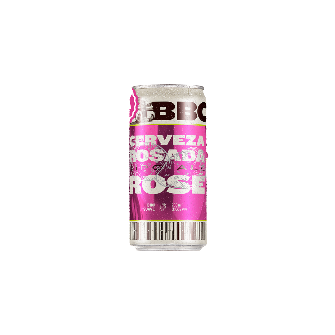 Cerveza Artesanal BBC Rosada Rosé Lata 269ml - La Principal de Licores - Medellín 