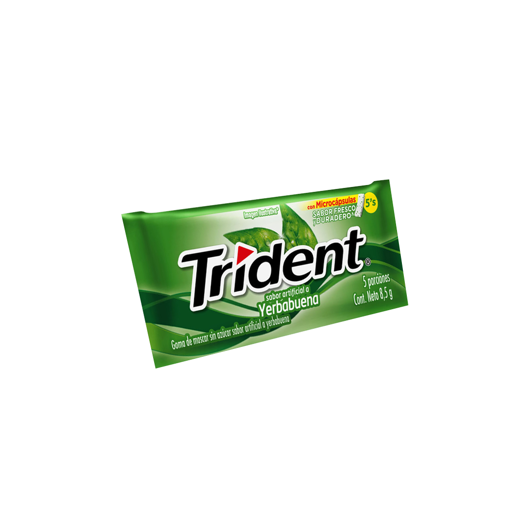 Chiclets Trident Yerbabuena - La Principal de Licores - Medellín