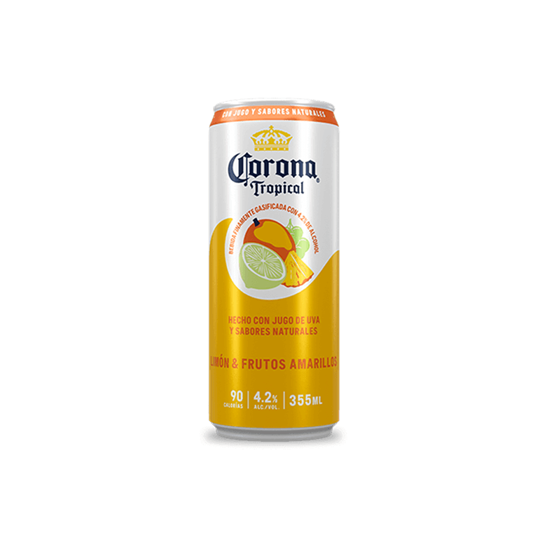 Cóctel Corona Tropical Limón & Frutos Amarillos 355ml - La Principal de Licores - Medellín