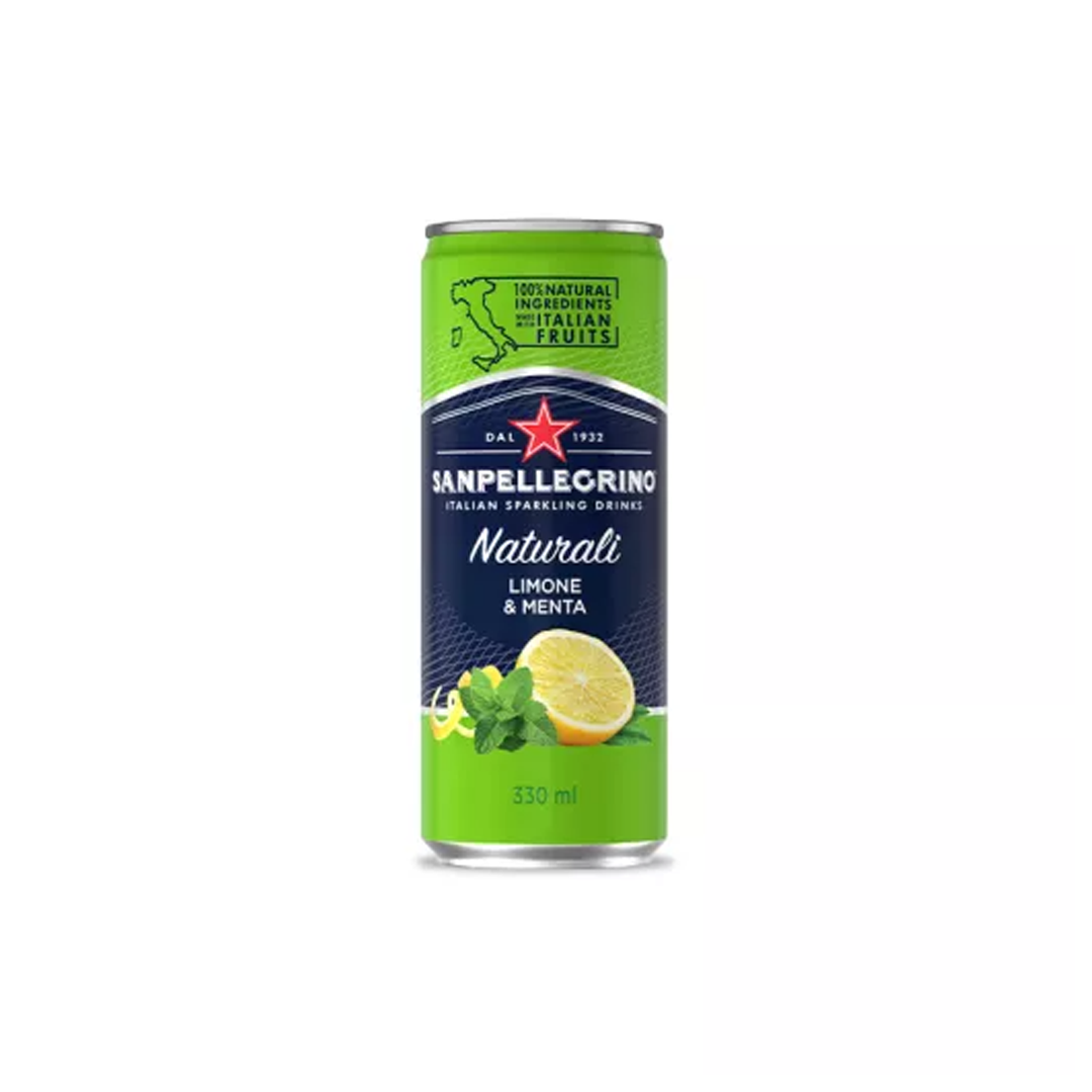 Cóctel Sanpellegrino Naturali Limón & Menta 330ml - La Principal de Licores - Medellín