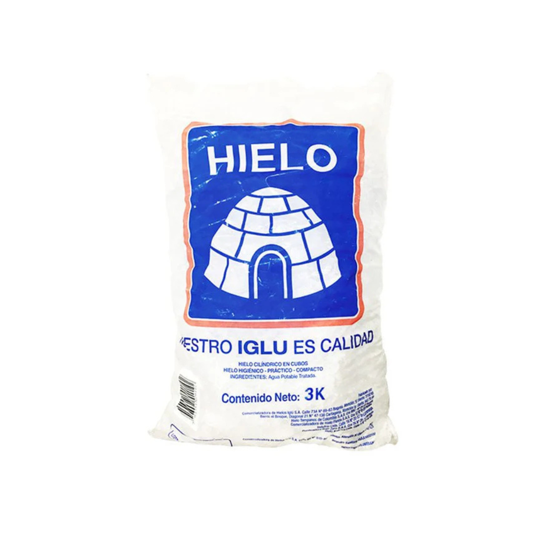 Hielo IGLU 3kg - La Principal de Licores - Medellín