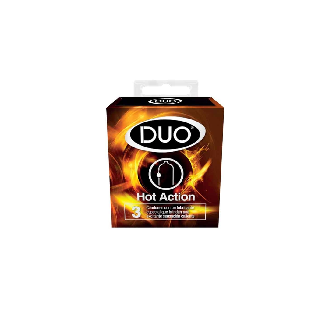 Preservativo Duo Hot Action - La Principal de Licores - Medellín