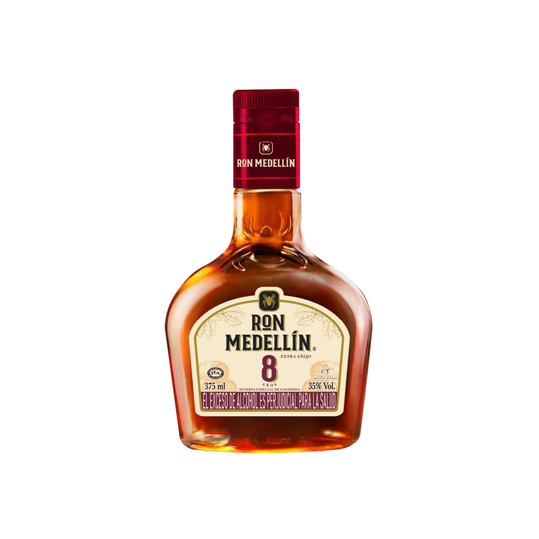 Ron Medellín 8 años Extra Añejo 375ml - La Principal de Licores - Medellín