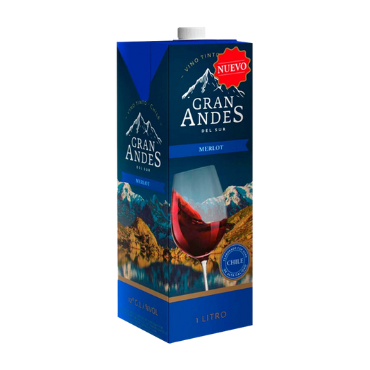 Vino Gran Andes del Sur Merlot Lt - La Principal de Licores - Medellín