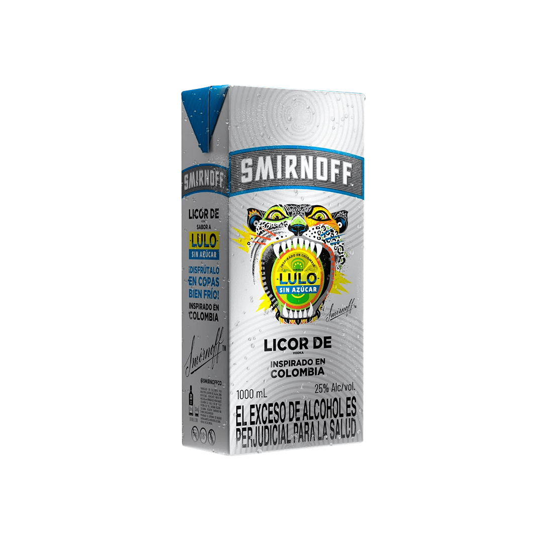Vodka Smirnoff Lulo sin azúcar Lt - La Principal de Licores - Medellín