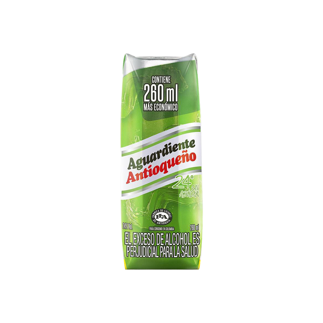 Aguardiente Antioqueño Verde 260ml - La Principal de Licores - Medellín