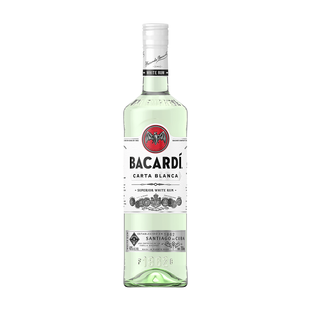 Ron Bacardi Carta Blanca 750ml - La Principal de Licores - Medellín