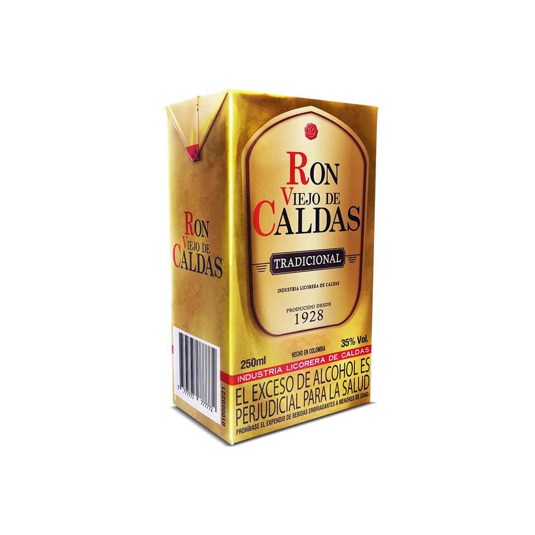 Ron Viejo de Caldas Tradicional 250ml - La Principal de Licores - Medellín