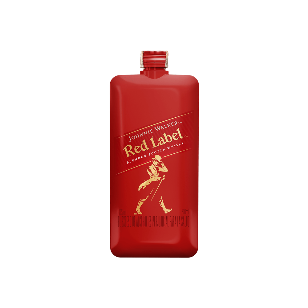 Whisky Johnnie Walker Red Label 200ml Pocket - La Principal de Licores - Medellín